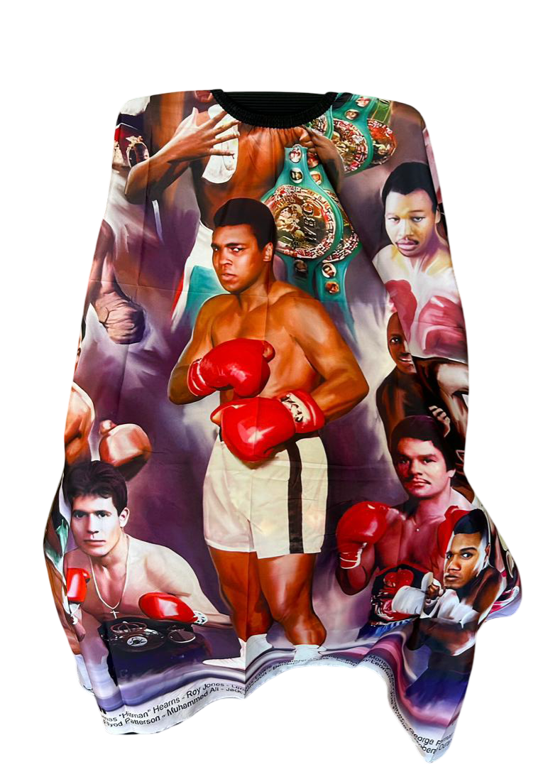 Boxing Barber Cape