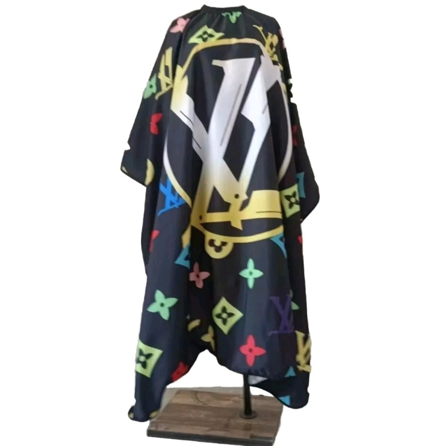 Colorful Razor Barber Cape