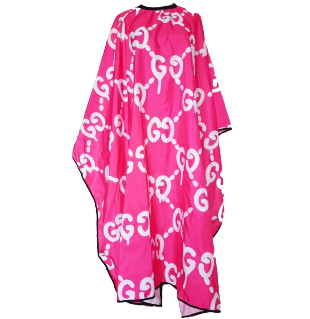 Pink Drip Barber Cape