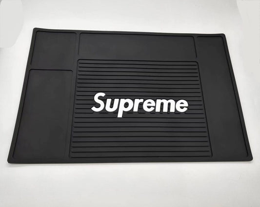 Black Sup Barber Mat